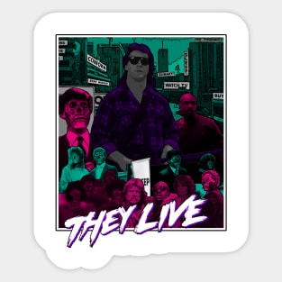 They Live - White Sticker